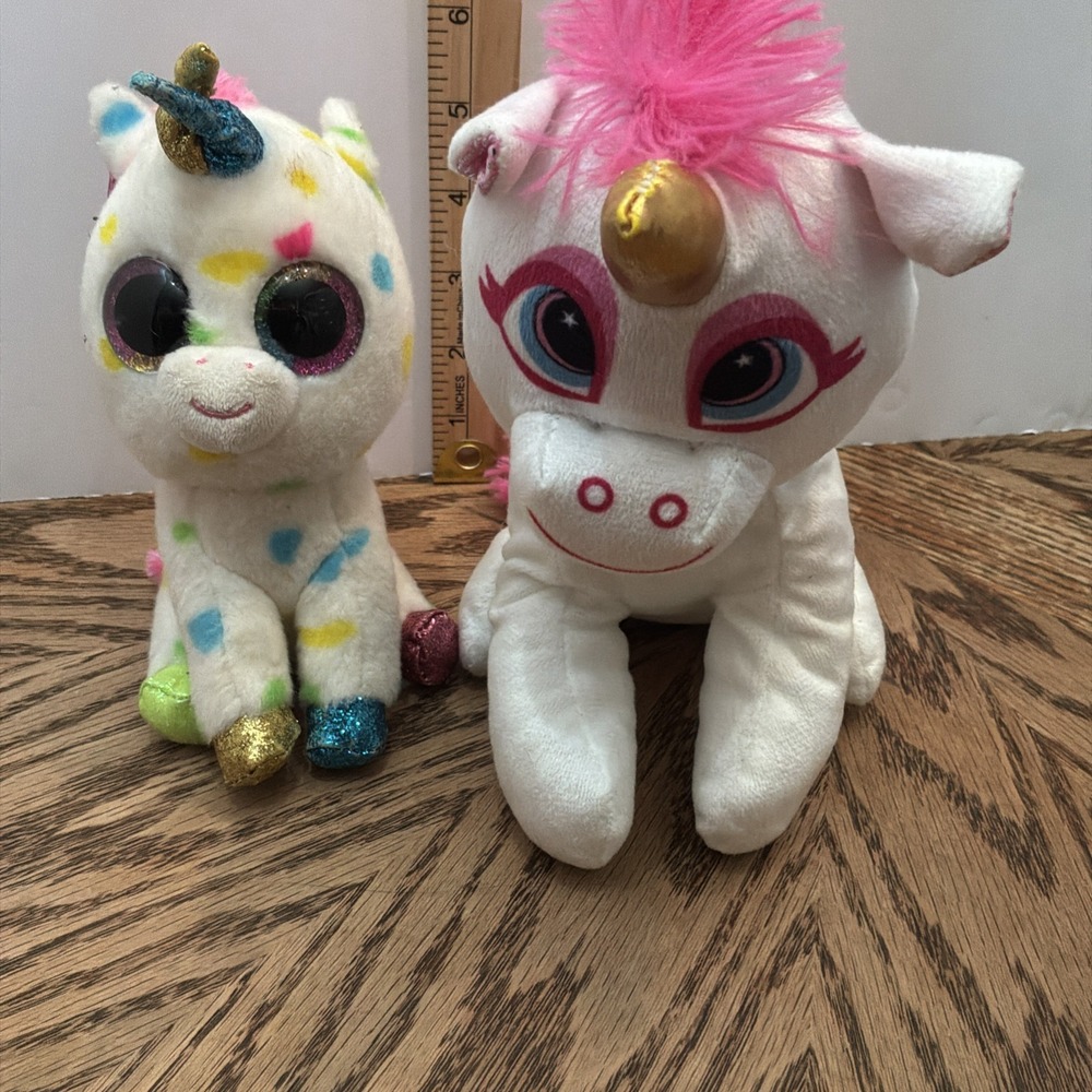 Unicorn‎ Plush Stuffed Animal Lot Ty Toy works